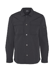 Barbour® International Olive Green Scots Nylon Overshirt - Image 6 of 7
