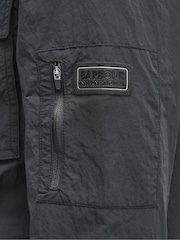 Barbour® International Olive Green Scots Nylon Overshirt - Image 7 of 7