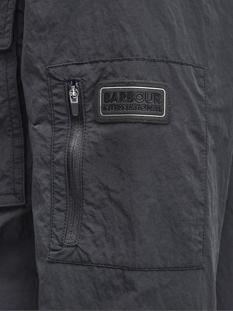 Barbour® International Olive Green Scots Nylon Overshirt - Image 7 of 7