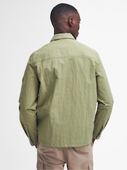 Barbour® International Olive Green Scots Nylon Overshirt - Image 2 of 9