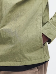 Barbour® International Olive Green Scots Nylon Overshirt - Image 6 of 9