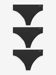 Under Armour Black No Show Pure Stretch Thongs 3 Pack - Image 1 of 6