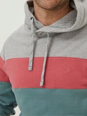 FatFace Green Emsworth Stripe Hoodie - Image 3 of 4