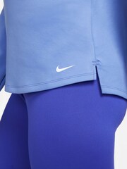 modra - Nike Therma-Fit Half-Zip dolg rokav; Tekaška majica z dolgimi rokavi - Slika 3 iz 3