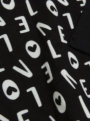 Komplet 2 kompletov kompletov 100% bombažne majice s kratkimi rokavi in legic River Island Love Girls - Slika 4 iz 4