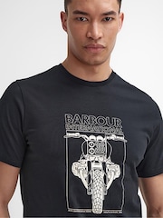 Barbour® International Raceway Graphic 100% Cotton T-Shirt - Image 4 of 5