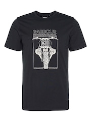 Barbour® International Raceway Graphic 100% Cotton T-Shirt - Image 5 of 5