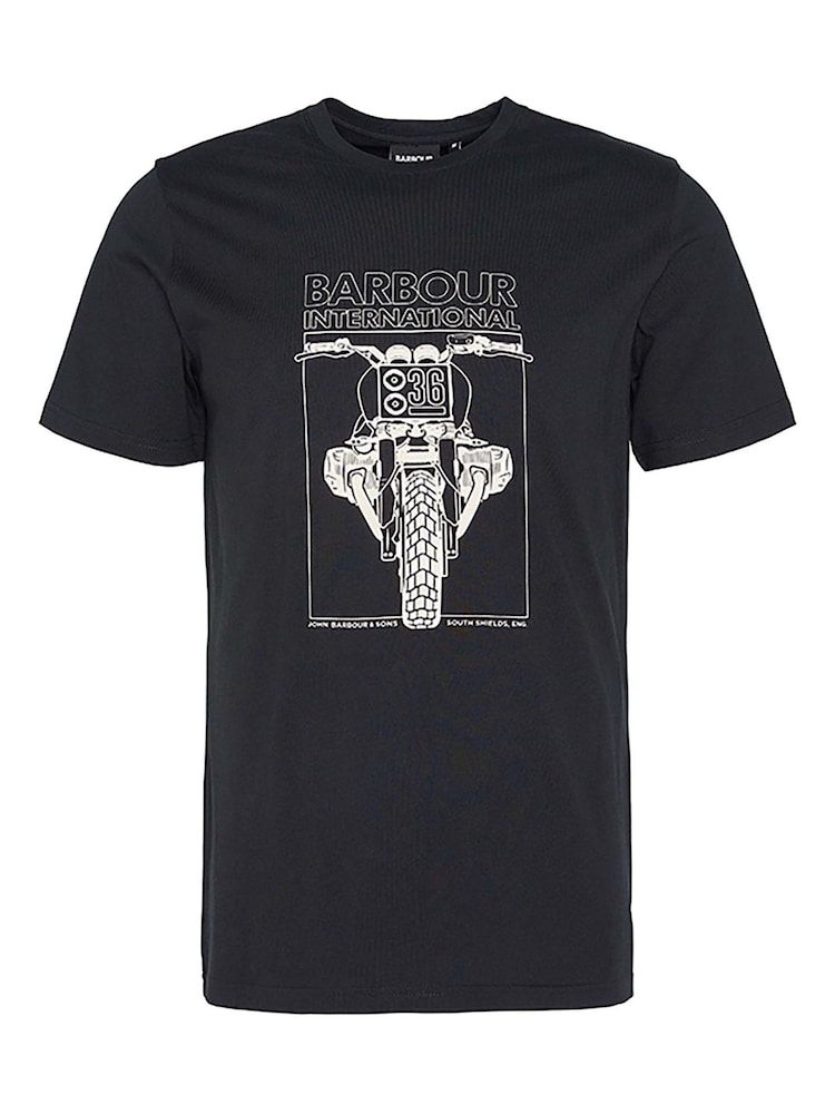 Barbour® International Raceway Graphic 100% Cotton T-Shirt - Image 5 of 5