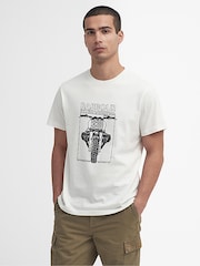 Barbour® International Raceway Bike Graphic 100% Cotton T-Shirt - Image 1 of 5