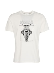 Barbour® International Raceway Bike Graphic 100% Cotton T-Shirt - Image 5 of 5