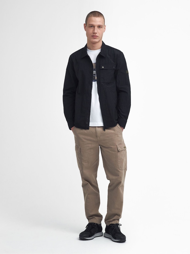 Barbour® International Blue Inline Overshirt - Image 3 of 10