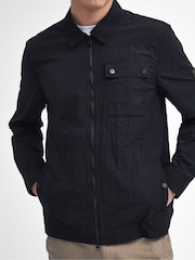 Barbour® International Blue Inline Overshirt - Image 6 of 10
