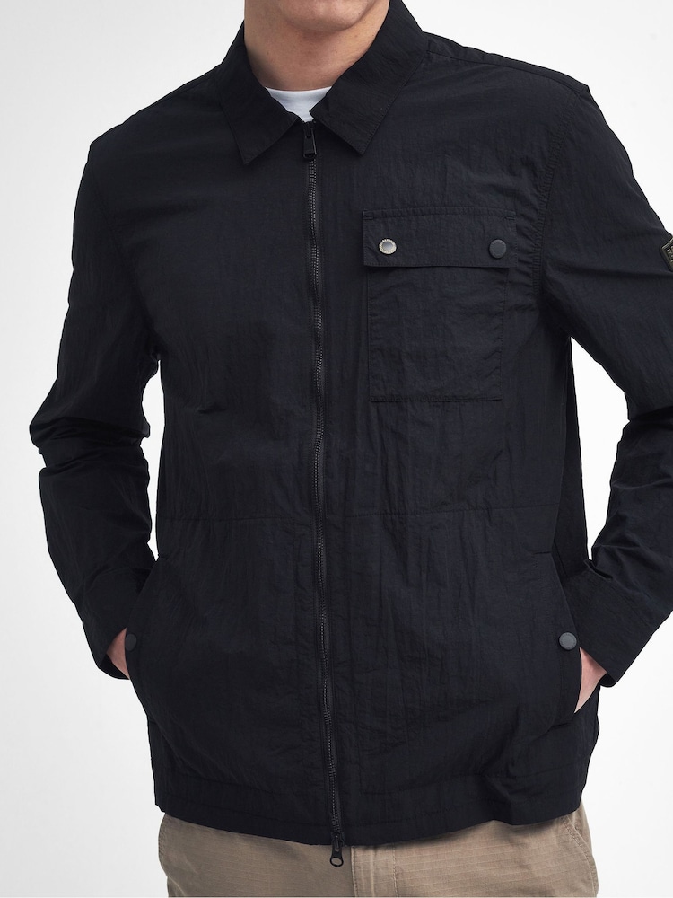 Barbour® International Blue Inline Overshirt - Image 6 of 10