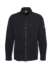 Barbour® International Blue Inline Overshirt - Image 8 of 10