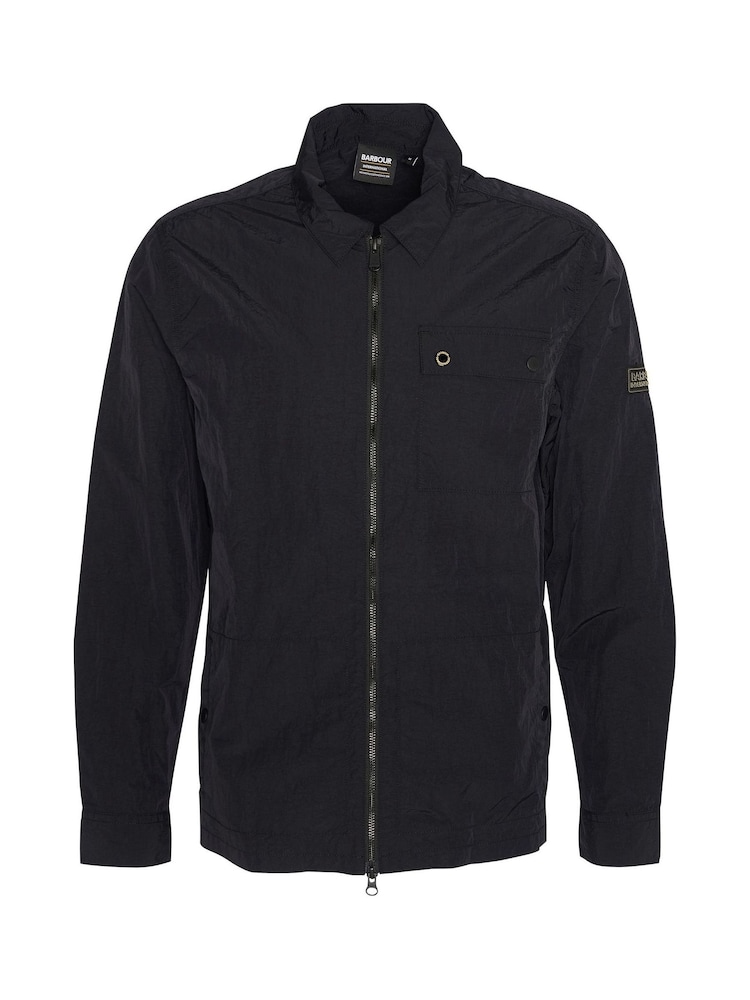 Barbour® International Blue Inline Overshirt - Image 8 of 10