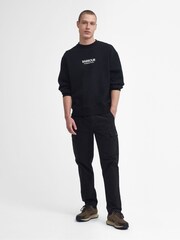 Barbour® International Oversized Formula Crew 100% Cotton Sweatshirt - Image 3 of 6
