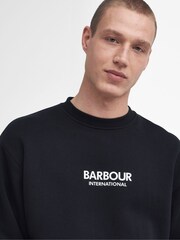 Barbour® International Oversized Formula Crew 100% Cotton Sweatshirt - Image 4 of 6