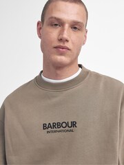 Barbour® International Oversized Formula Crew 100% Cotton Sweatshirt - Image 4 of 6