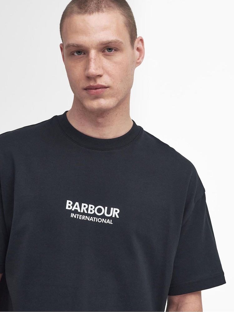 Barbour® International Oversized Formula 100% Cotton T-Shirt - Image 1 of 5