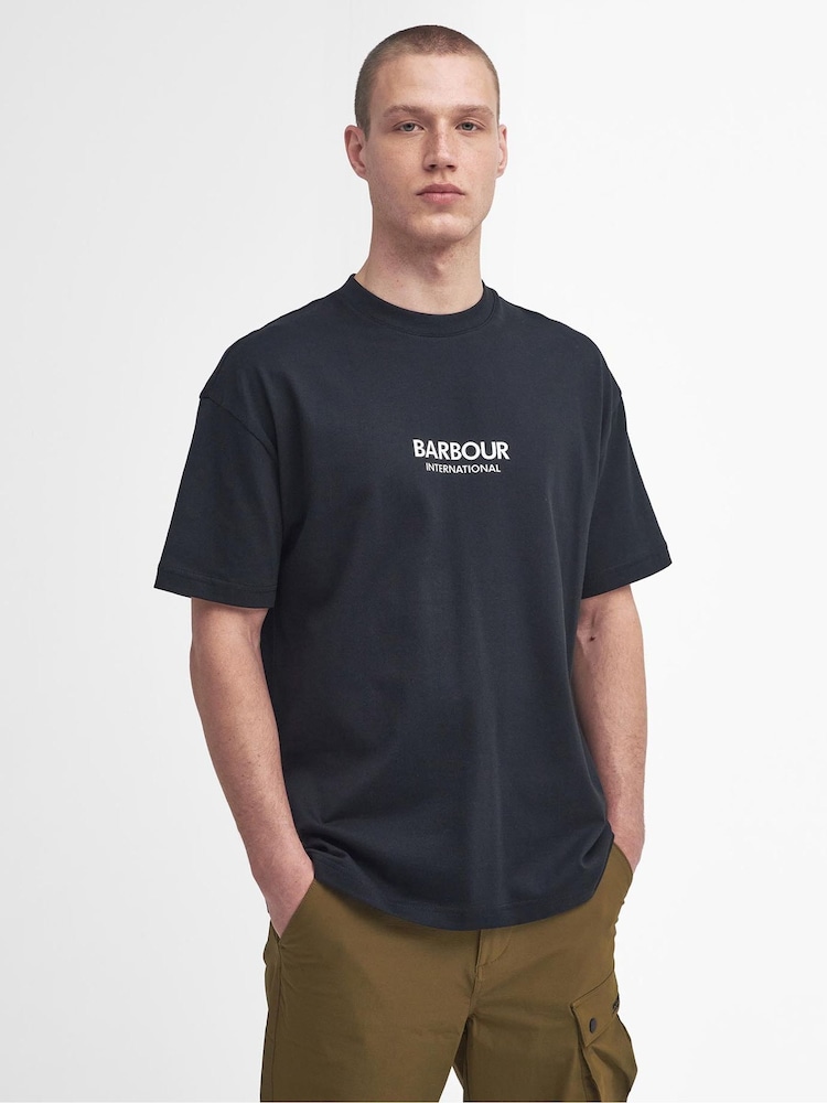 Barbour® International Oversized Formula 100% Cotton T-Shirt - Image 2 of 5