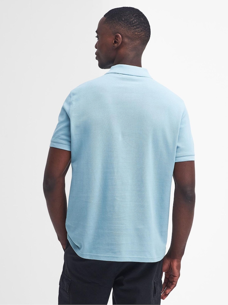 Barbour® International 100% Cotton Essential Polo Shirt - Image 2 of 6
