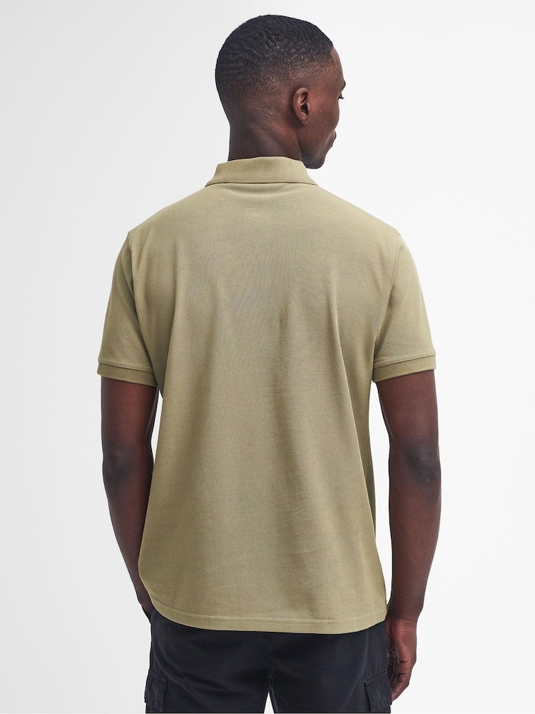 Barbour® International 100% Cotton Essential Polo Shirt - Image 2 of 6