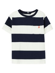 T-shirt Joules Bleu Rayé Manche courte lavé 2-12 ans - Image 1 de 5