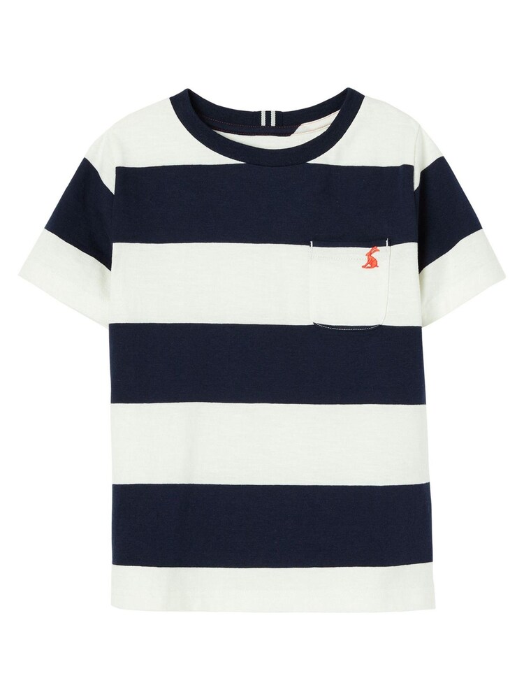 T-shirt Joules Bleu Rayé Manche courte lavé 2-12 ans - Image 1 de 5