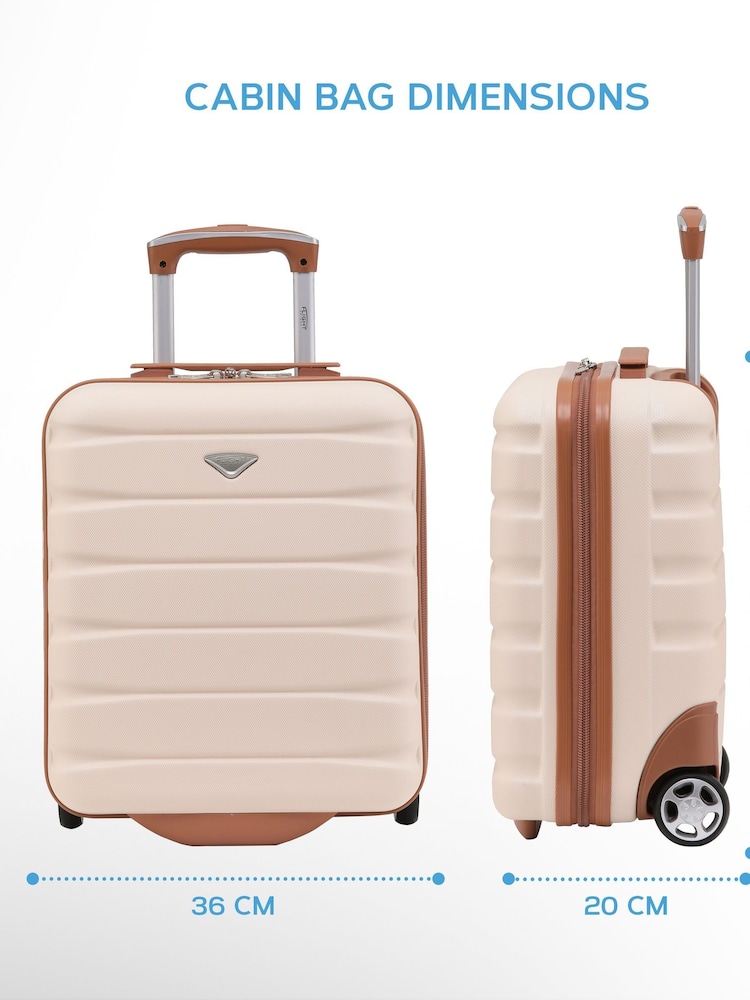 Flight Knight 45x36x20cm EasyJet Underseat 2 Wheel ABS Hard Case Cabin Carry On Hand Luggage - Image 2 of 8