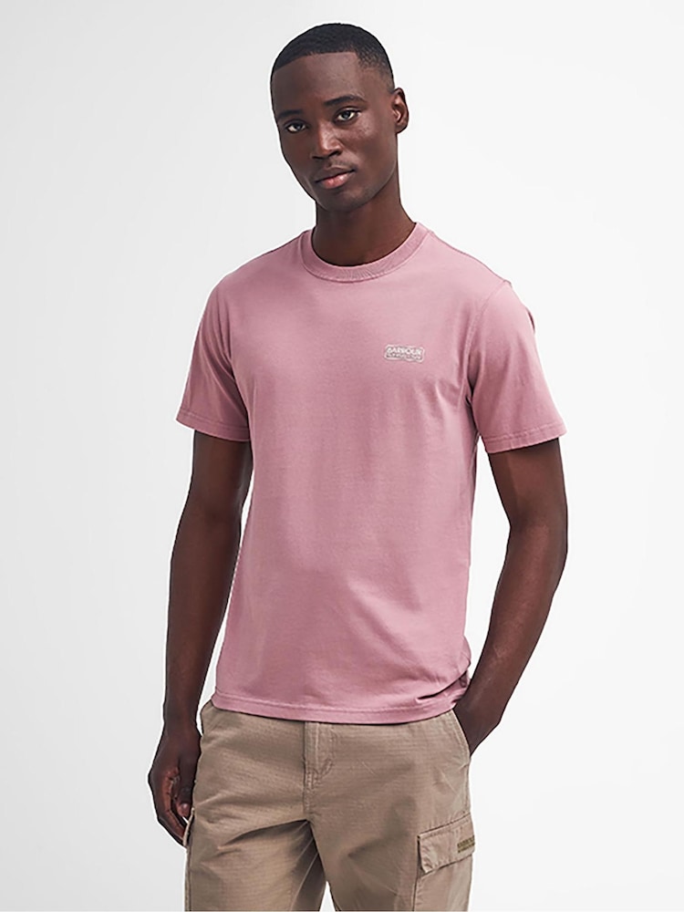 Barbour® International Mens Small Logo 100% Cotton T-Shirt - Image 1 of 6
