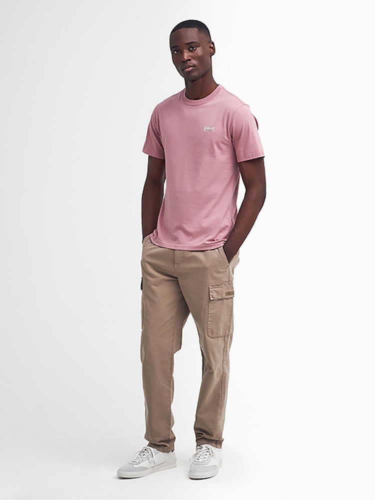 Barbour® International Mens Small Logo 100% Cotton T-Shirt - Image 2 of 6