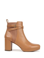 Vionic Leather Nella Ankle Brown Boots - Image 1 of 7