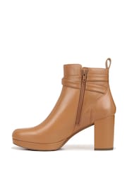 Vionic Leather Nella Ankle Brown Boots - Image 3 of 7