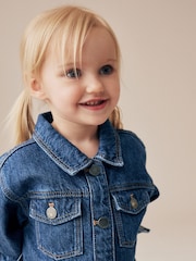 Blue Denim 100% Cotton Shirt Dress (3mths-8yrs) - Image 5 of 9