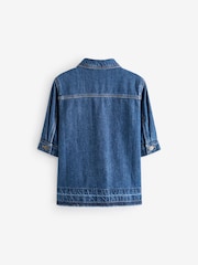 Blue Denim 100% Cotton Shirt Dress (3mths-8yrs) - Image 8 of 9