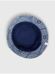 Pretty Green Blue Anaheim Geo Print 100% Cotton Bucket Hat - Image 4 of 4