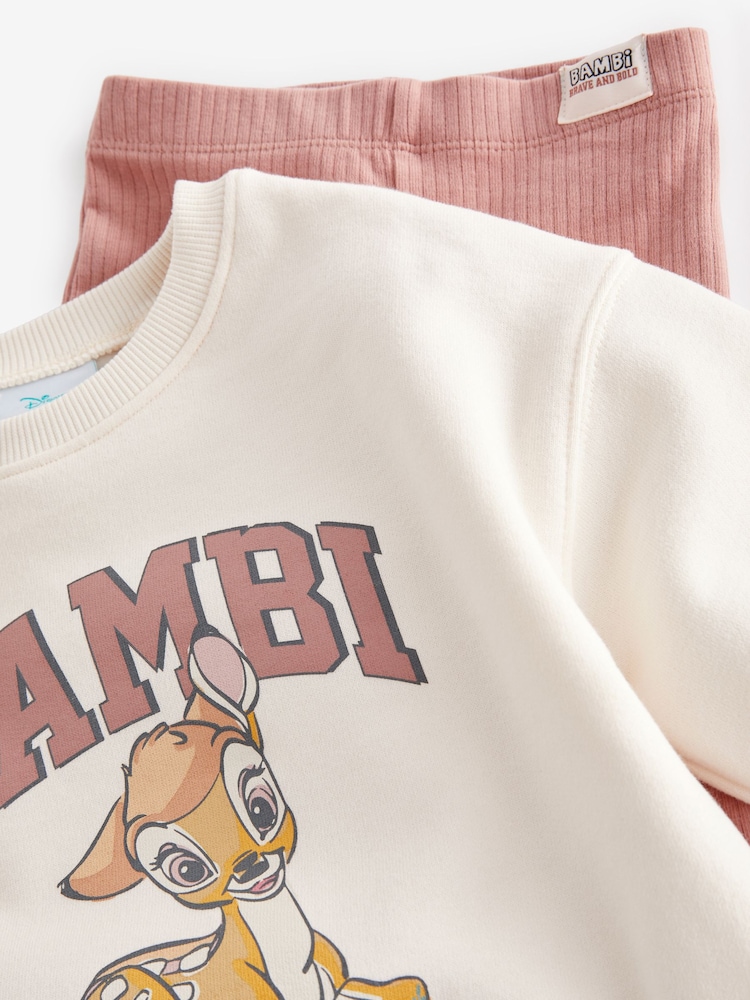 Neutrale Farbe - Bambi Set mit Sweatshirt und ausgestellter Leggings (3 Monate bis 7 Jahre) - Bild 5 von 5 Neutrale Farbe - Bambi Set mit Sweatshirt und ausgestellter Leggings (3 Monate bis 7 Jahre) - Bild 5 von 5