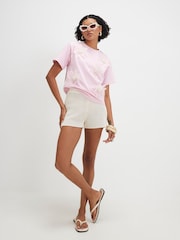 River Island Pink Short Sleeve Boutique 3D Floral T-Shirt - Image 4 of 4