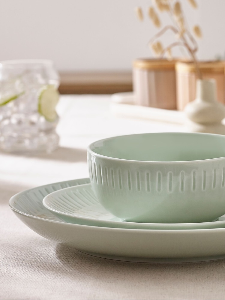 12 Piece Mint Green Harlow Dinner Set - Image 2 of 3