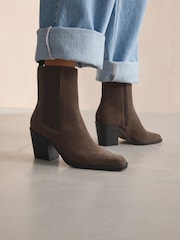 Chocolate Brown Boho Forever Comfort® Leather Formal Cowboy Boots - Image 3 of 11