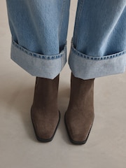 Chocolate Brown Boho Forever Comfort® Leather Formal Cowboy Boots - Image 5 of 11