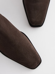 Chocolate Brown Boho Forever Comfort® Leather Formal Cowboy Boots - Image 8 of 11