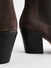 Chocolate Brown Boho Forever Comfort® Leather Formal Cowboy Boots - Image 9 of 11