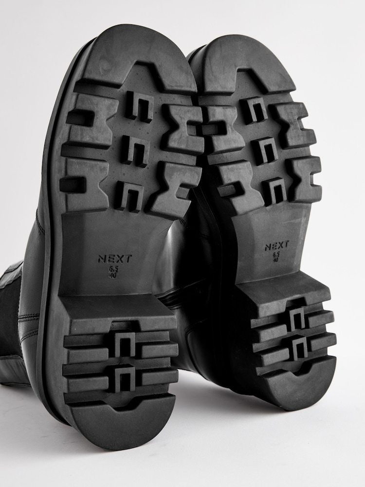 Black Forever Comfort® Leather Chunky Chelsea Boots - Image 7 of 7
