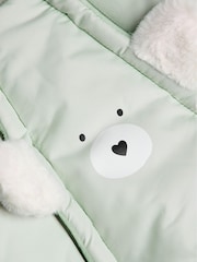 Monsoon Green Bear Pramsuit - Image 3 of 3