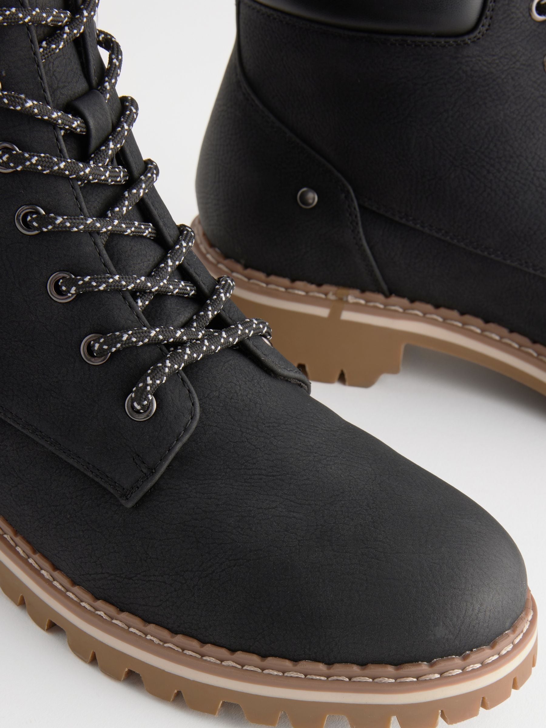 Buy Black Standard/Wide Fit Forever Comfort® Casual Lace-Up Ankle