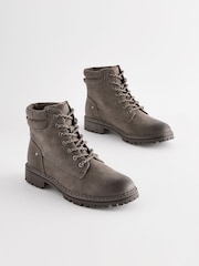 Grey Standard/Wide Fit Forever Comfort® Casual Lace-Up Ankle Boots - Image 3 of 8