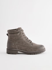 Grey Standard/Wide Fit Forever Comfort® Casual Lace-Up Ankle Boots - Image 4 of 8