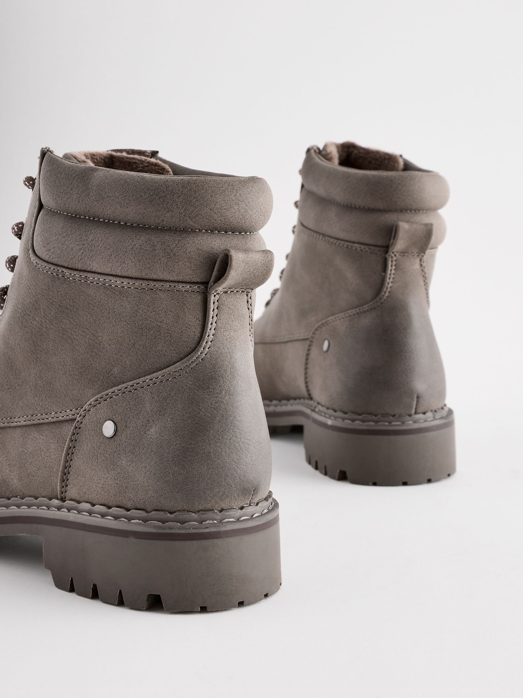 Grey lace up ankle boots hotsell