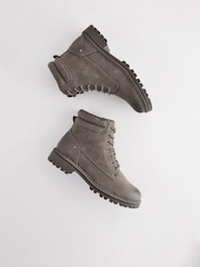 Grey Standard/Wide Fit Forever Comfort® Casual Lace-Up Ankle Boots - Image 8 of 8
